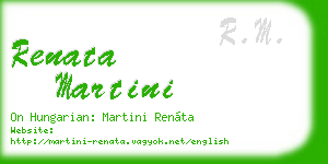 renata martini business card