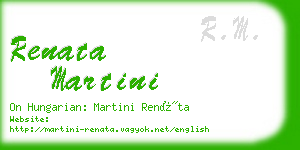 renata martini business card